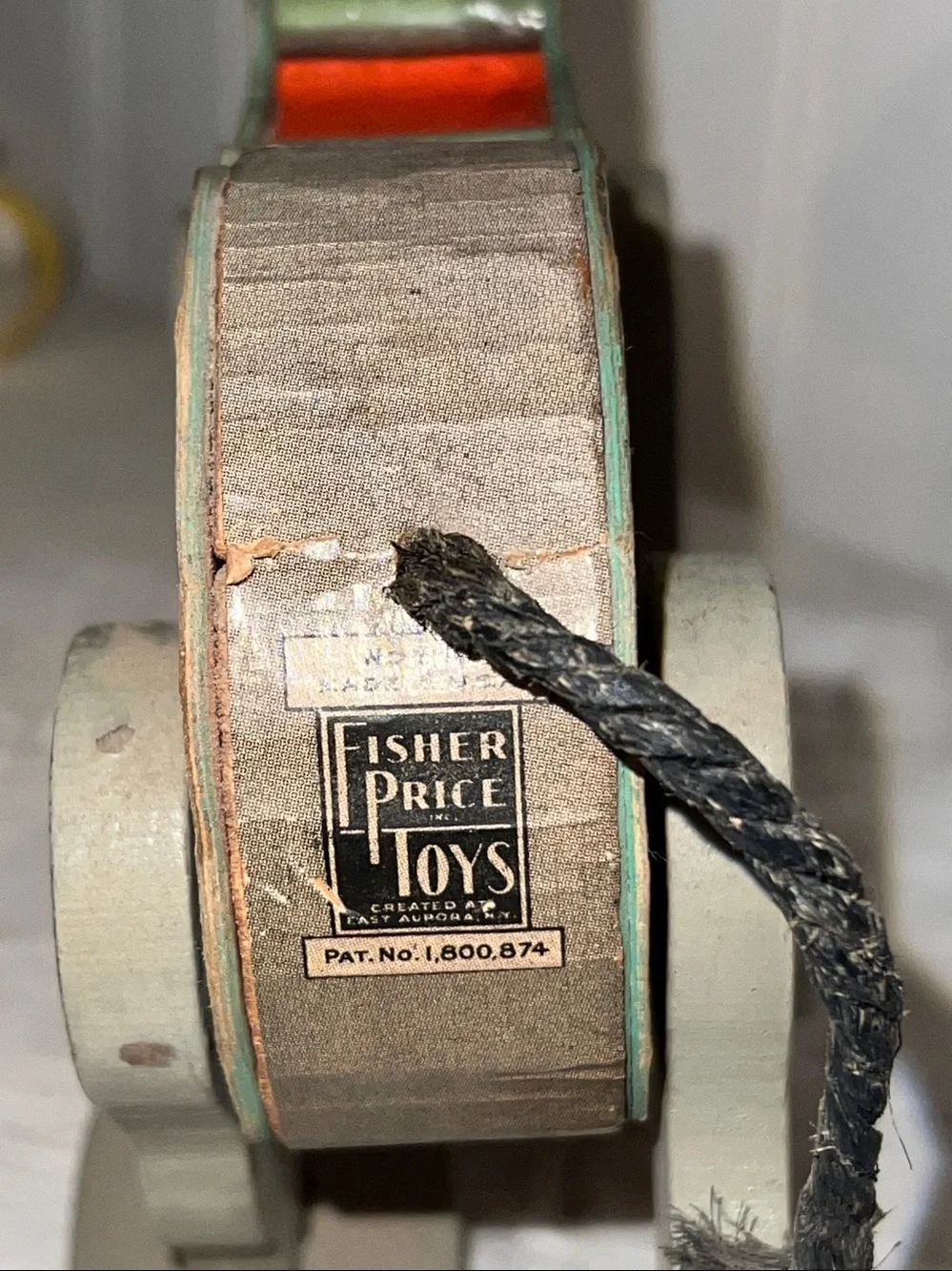 1931 Fisher Price go n back wood mule